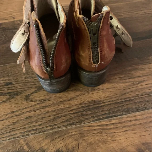 Freebird by Steven Cognac Leather Booties - Picture 4 of 8